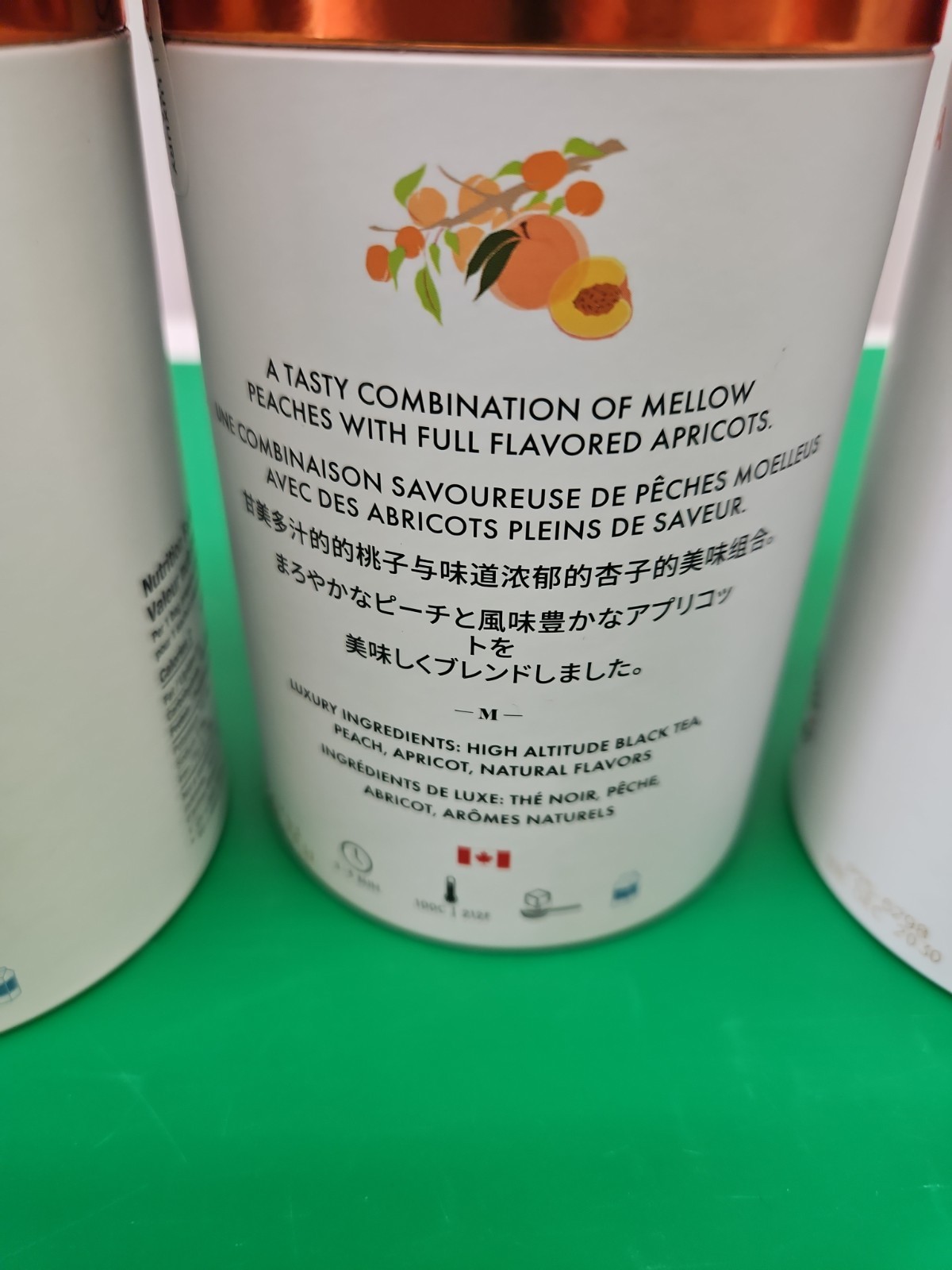 M21 Cans Of 24 Orange Spice Peach Apricot Golden Maple Bags Sealed Black Tea