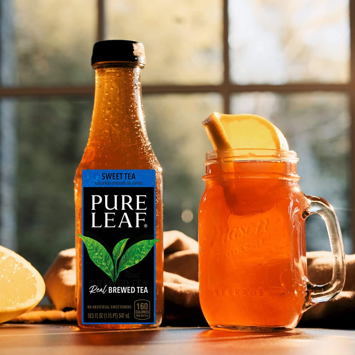 Pure Leaf Iced Tea, Sweetened 3 Flavor Variety Pack, 18.5oz Bottles (Pack of 12)