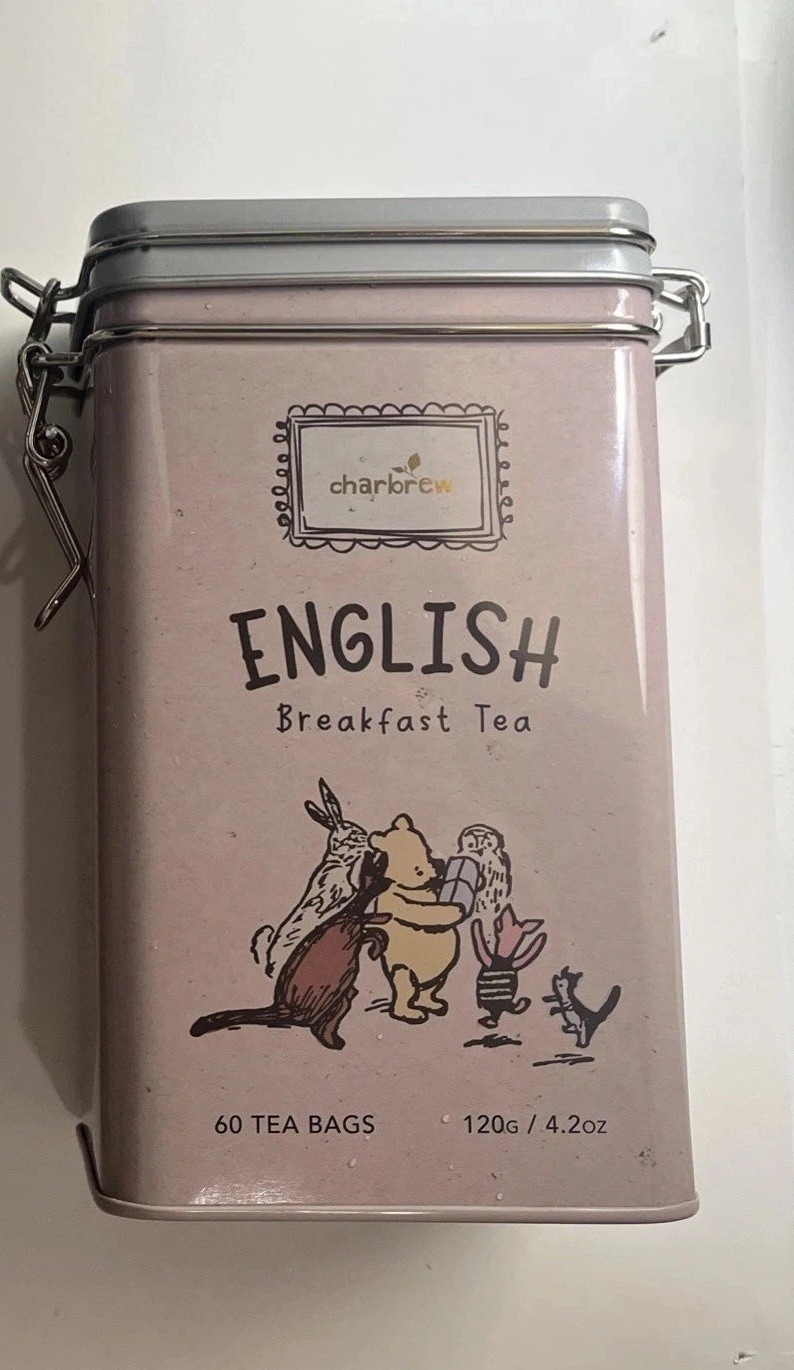 1 Charbrew Brew English Breakfast Tea 60 Teabags 120 Grams Disney Whine The Pooh