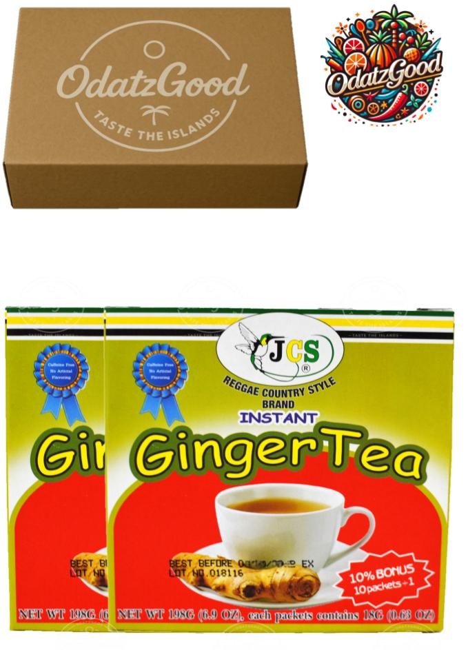 JCS Instant Ginger Tea 11Packets (198g) – Curated & Packaged by ODatzGood