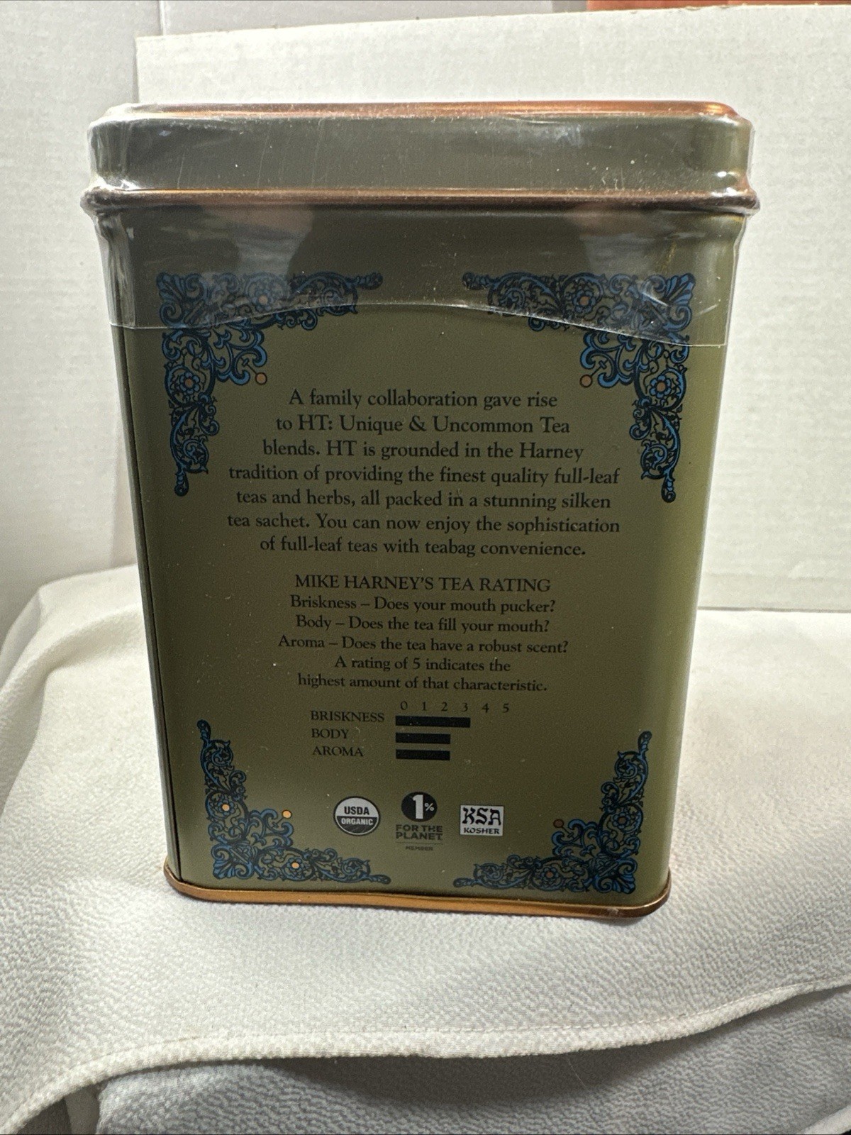 Harney & Sons Ht Tea Blends Tea Sachets Organic Ginger Lemon exp.11/26