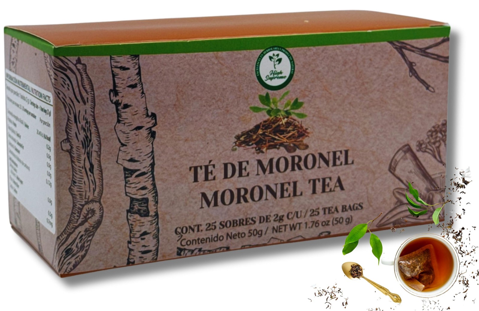 Moronel Herbal Tea Naturally Caffeine Free Sustainably Grown Authentic Flavor