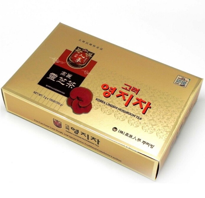 Korea Lingzhi Mushroom Tea 3g x 100pcs Ganoderma Lucidum Reishi South KOREA MADE