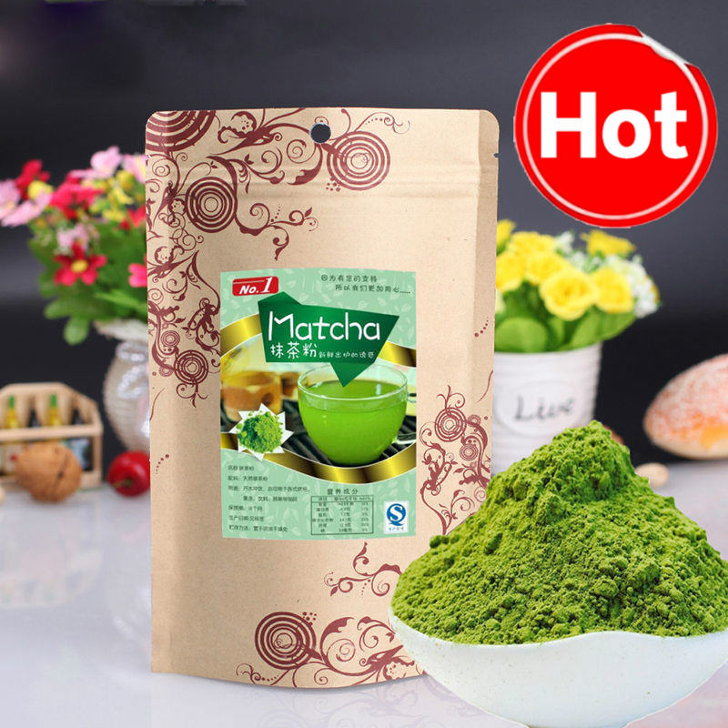 100g Japanese Matcha Natural Organic Green Tea Powder Slimming Tea GREEN FOOD