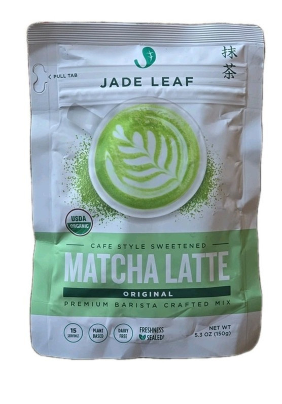 Jade Leaf Organic Premium Grade Matcha LATTE Powder, 5.3 oz.