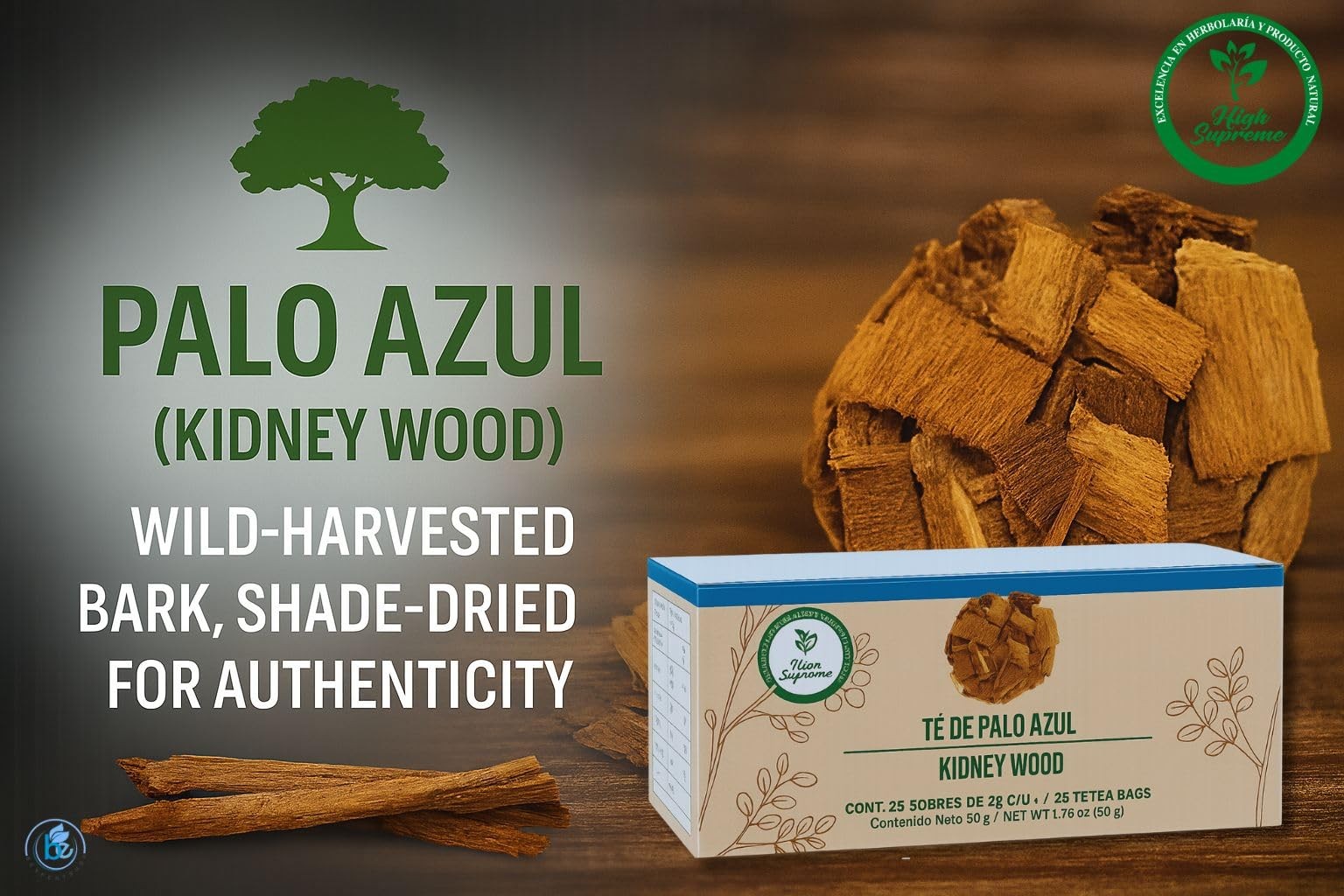 Authentic Palo Azul Tea Bags 100 Natural Vegan Non GMO 25 Bags Herbal Infusion