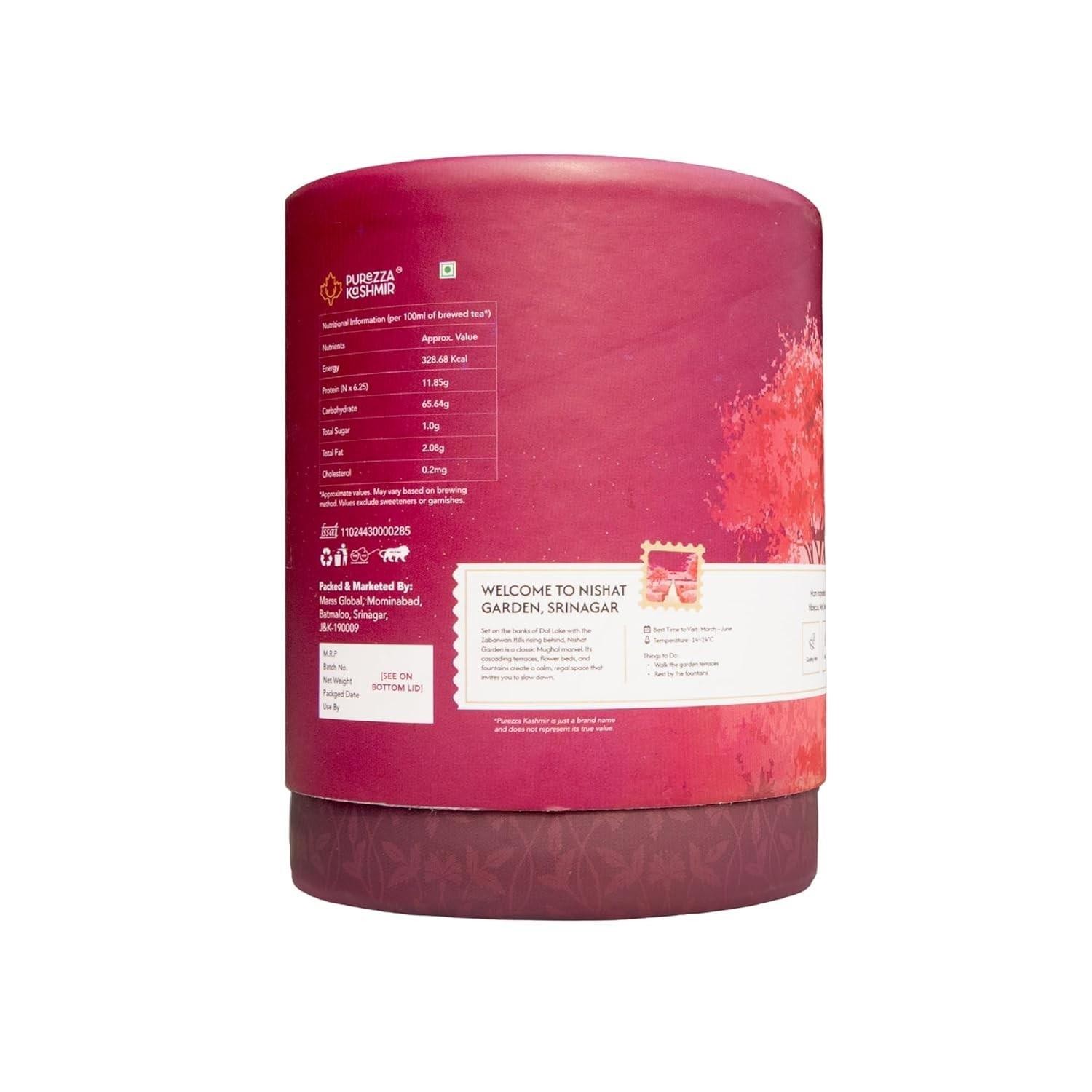 Purezza Kashmir Hibiscus Mint Herbal Tea 50g Caffeine Free Sugar Free Botanical
