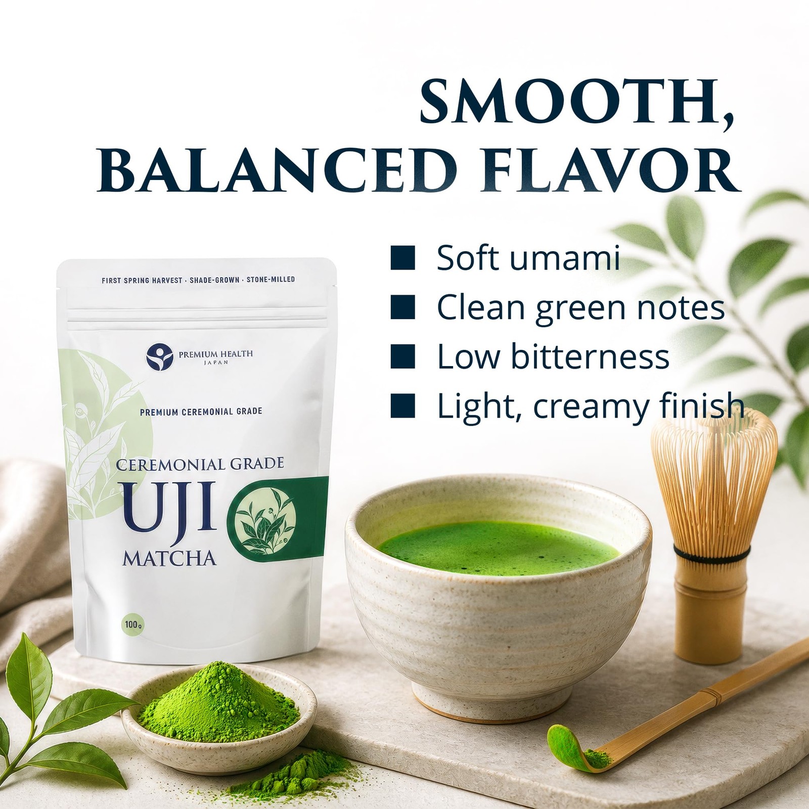 Uji Matcha Powder 100g – Ceremonial Grade, First Spring Harvest, Kyoto Grown …