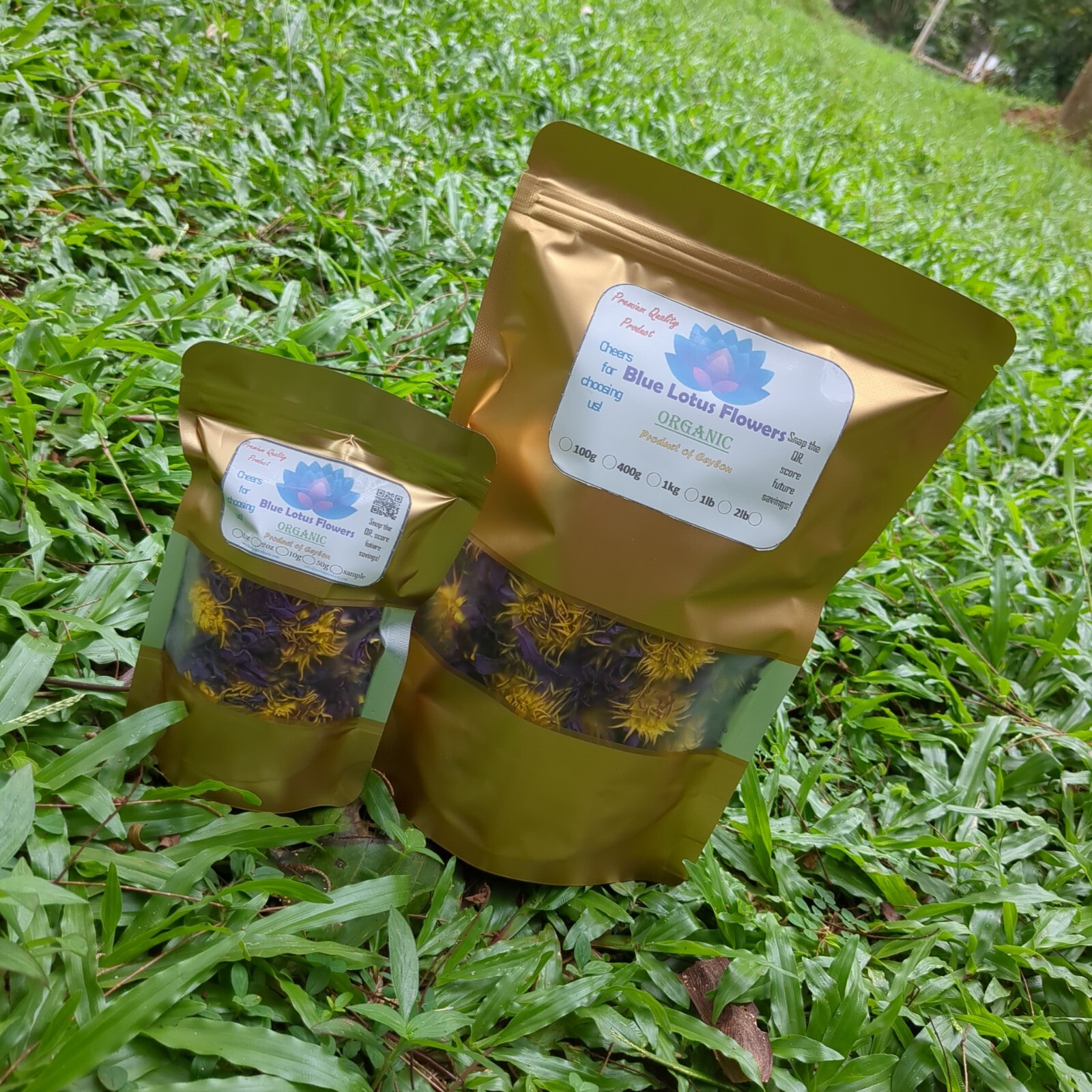 Blue lotus Flower| Dried Nymphaea caerulea Organic Natural Ceylon Herbal Tea 1oz