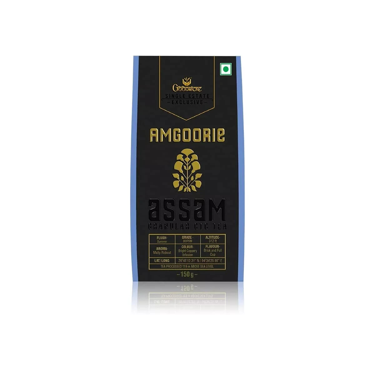 GOODRICKE Amgoorie Single Estate Assam CTC Tea – 150 gm Free Shipping World Wide