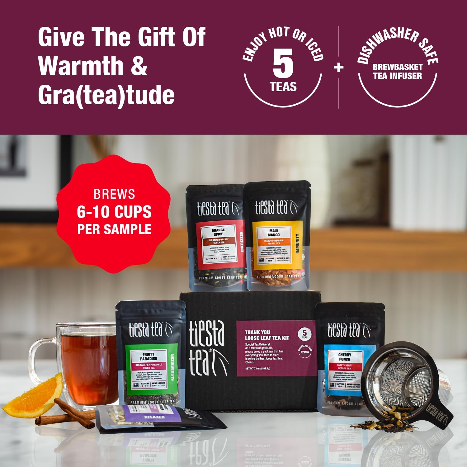– Thank You Mother’s Day Loose Leaf Tea Kit (3 pack) Up to 150 Cups, High to …