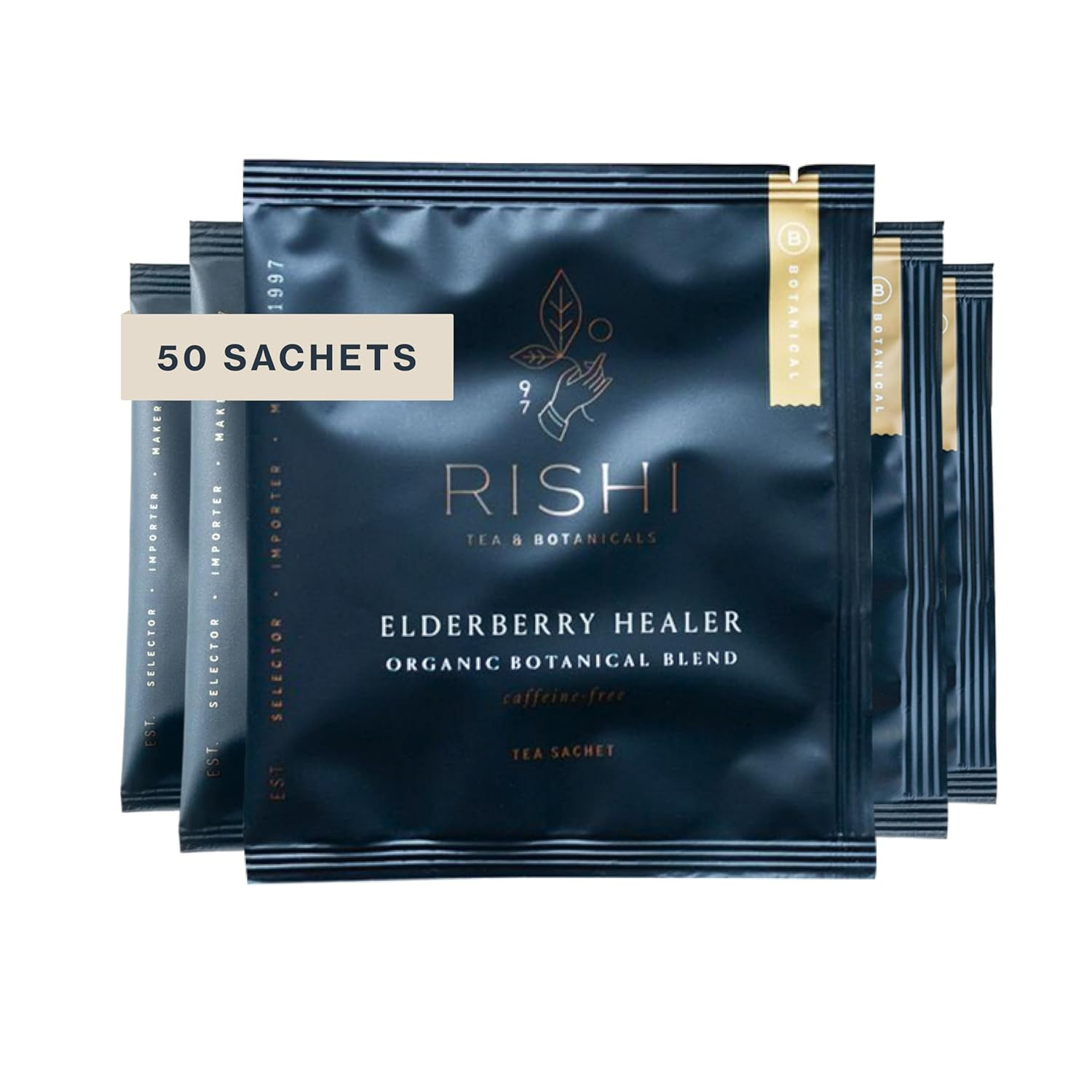 Organic Elderberry Healer Herbal Tea – Caffeine Free Sachets