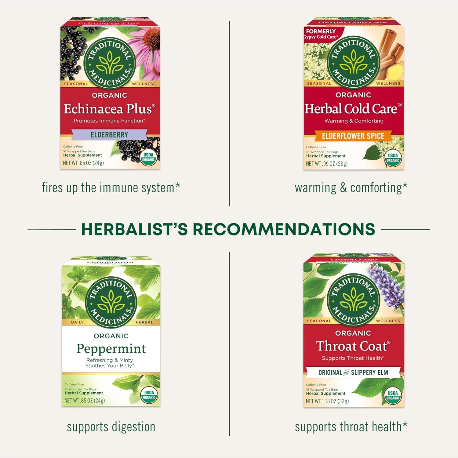 Tea, Organic Breathe Easy with Eucalyptus Mint, Promotes Respiratory Health, Kos
