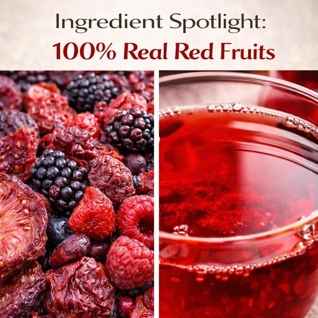 Frutos Rojos Te (Red Fruits Tea) – 100% Natural, Vegan | 25 Tea Bags