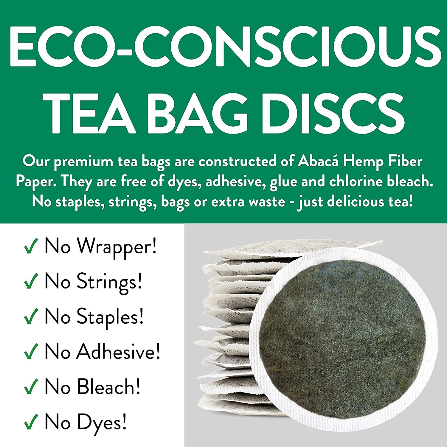 Organic Green Tea – Eco-Conscious Tea Bags – 100 Count – Packaging May Vary (Pac