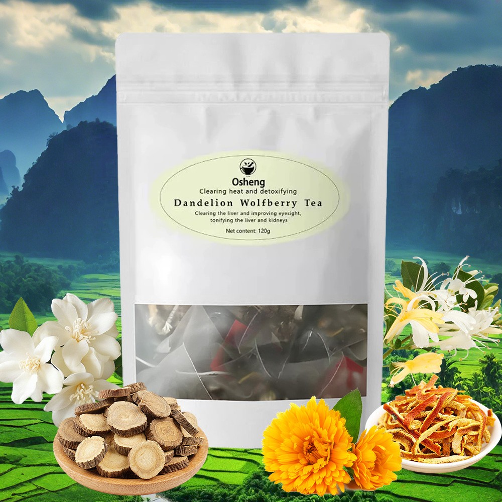 Dandelion Wolfberry Tea for Kidneys & Liver Herbal Blend for Detox & Wellness