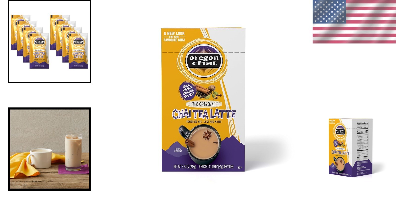 Organic Dry Chai Latte Mix – 8.72 Ounce Pack for Instant Enjoyment