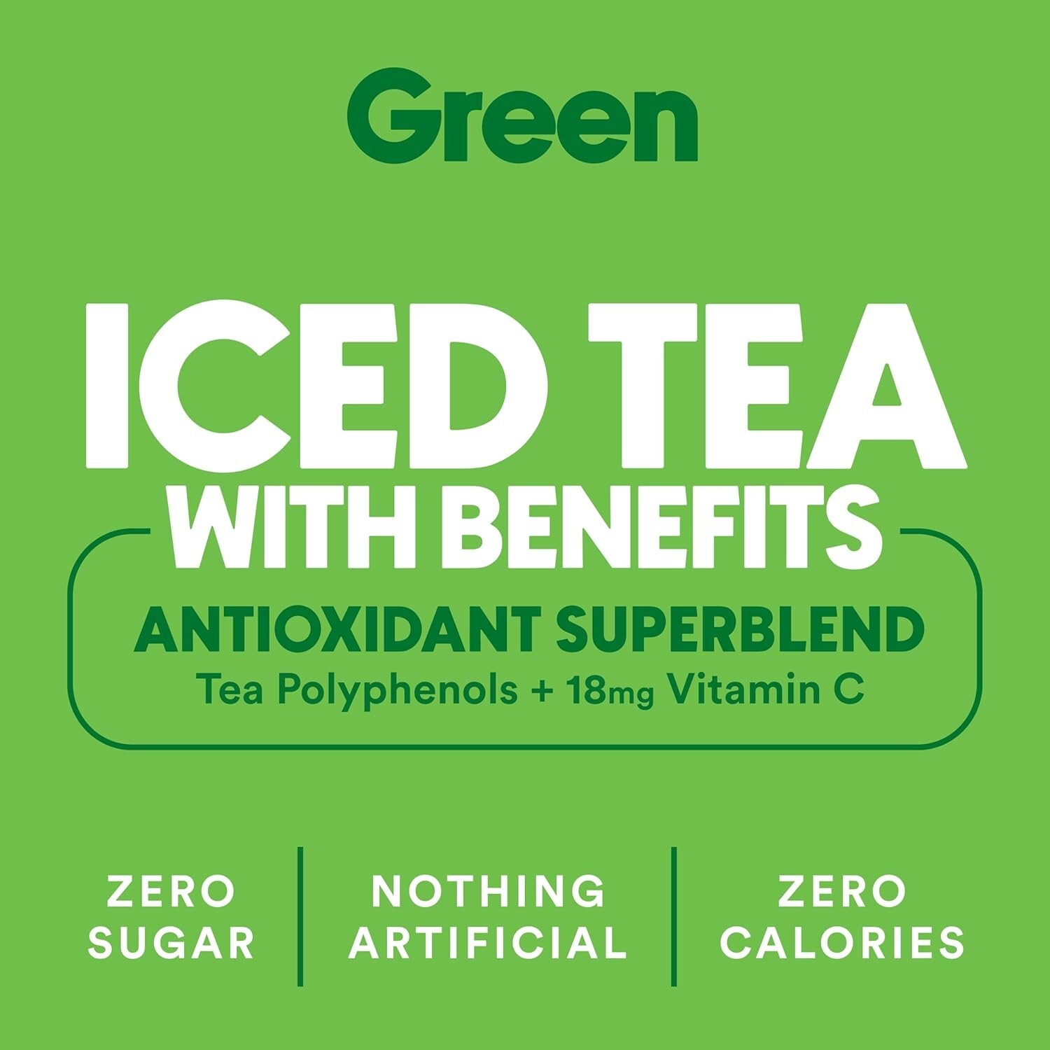 Delicious Zero Calorie Iced Tea with Antioxidants – 12-Pack of 16 oz Cans