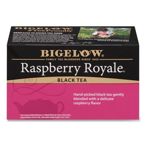 Bigelow Raspberry Black Tea, Raspberry, 0.34 lbs, 28/Box