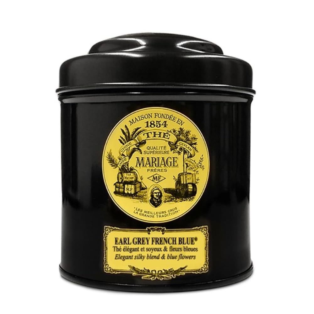 Mariage Freres Earl Grey French Blue, Black Tea 100g 3.5oz Loose (1 Pack)