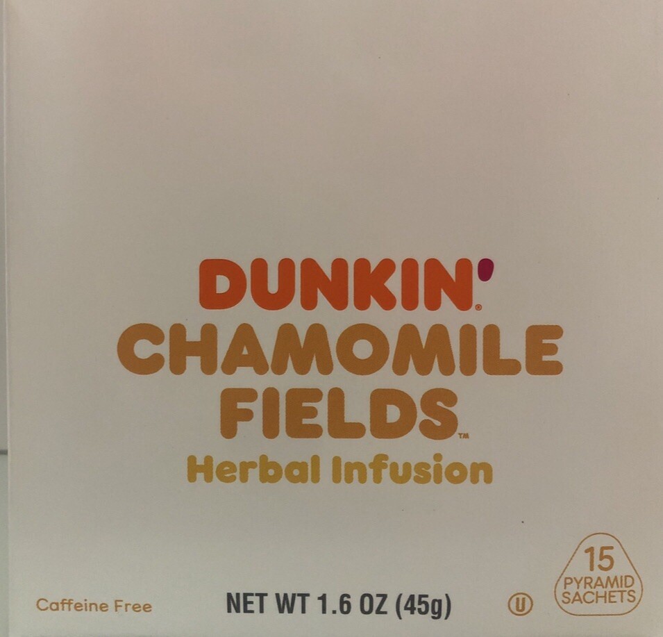 2 Box Dunkin Donuts Chamomile Fields Herbal Infusion Tea With 30 tea bags