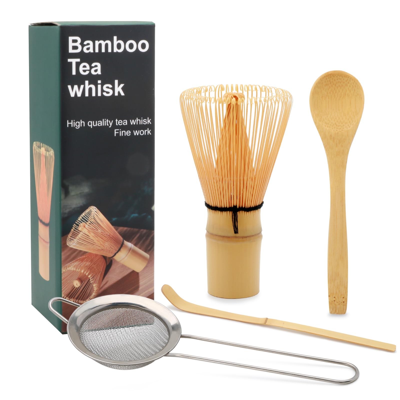 Maredash Matcha Whisk Set,Matcha Whisk,Matcha Set,Bamboo Whisk,Matcha Kit,Chasen