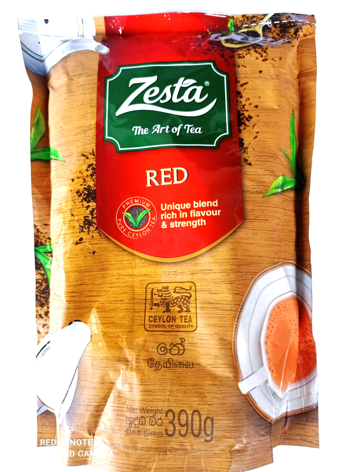 Ceylon tea Zesta Red. Unique blend upcountry aromatic golden red tea 390g.