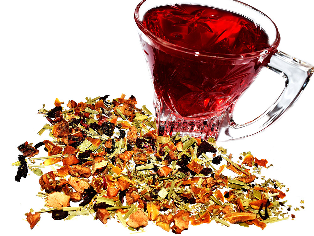 Orange Fruit Tea, Decaffeinated Tea, Loose Leaf Tea