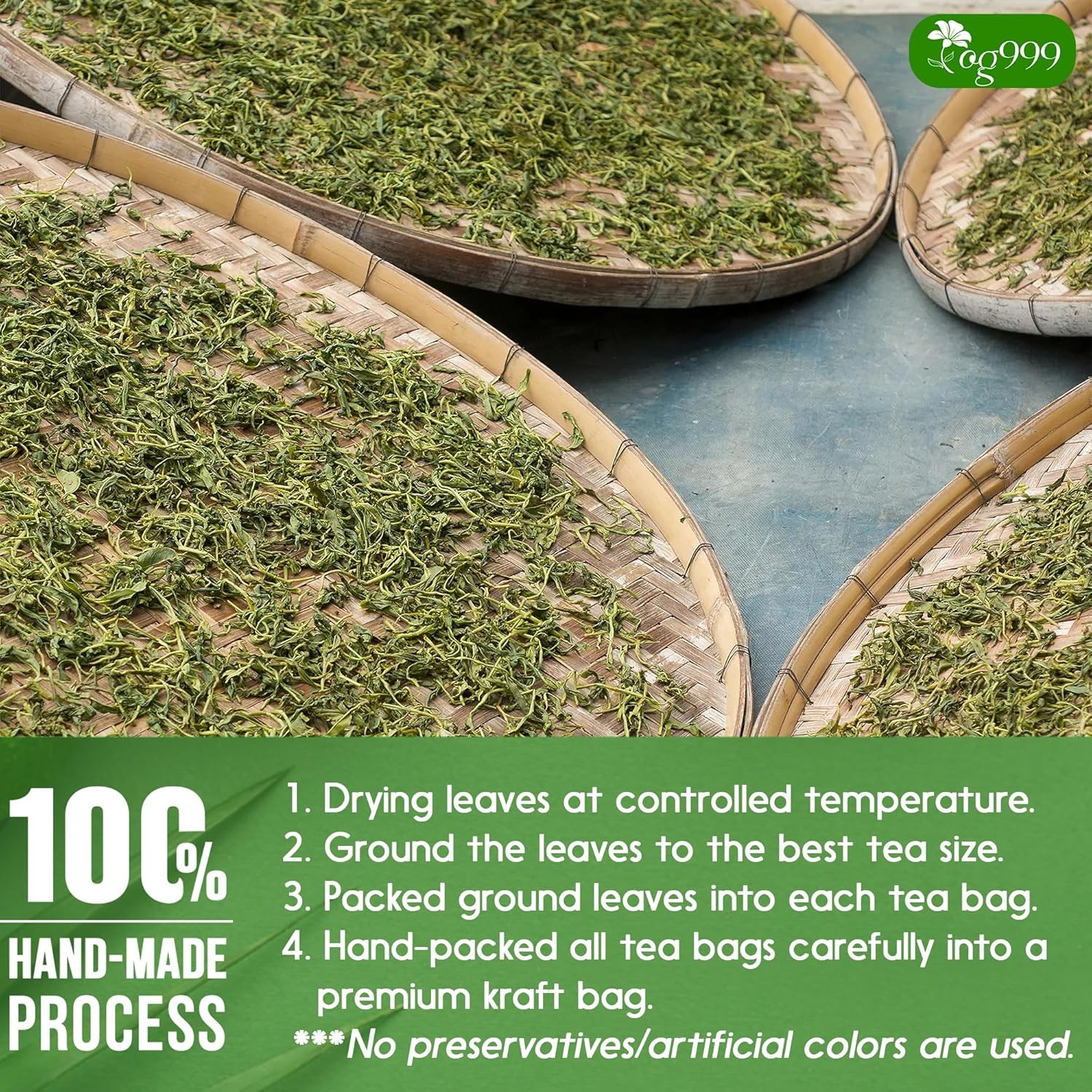 TOG999, Premium 40 Thyme Leaf Tea Bags, 100% Natural & Pure, Loose 40 Bags