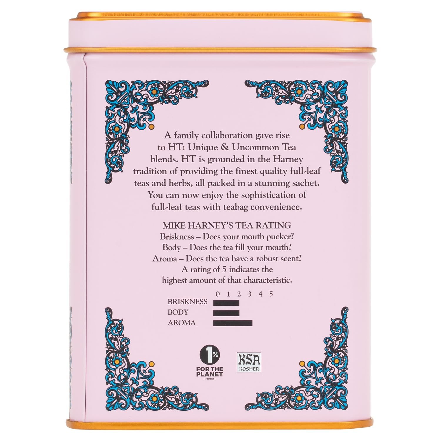 Harney & Sons Caffeinated Blossom Green Tea Tin Sachets 20 Count (Pack of 1)
