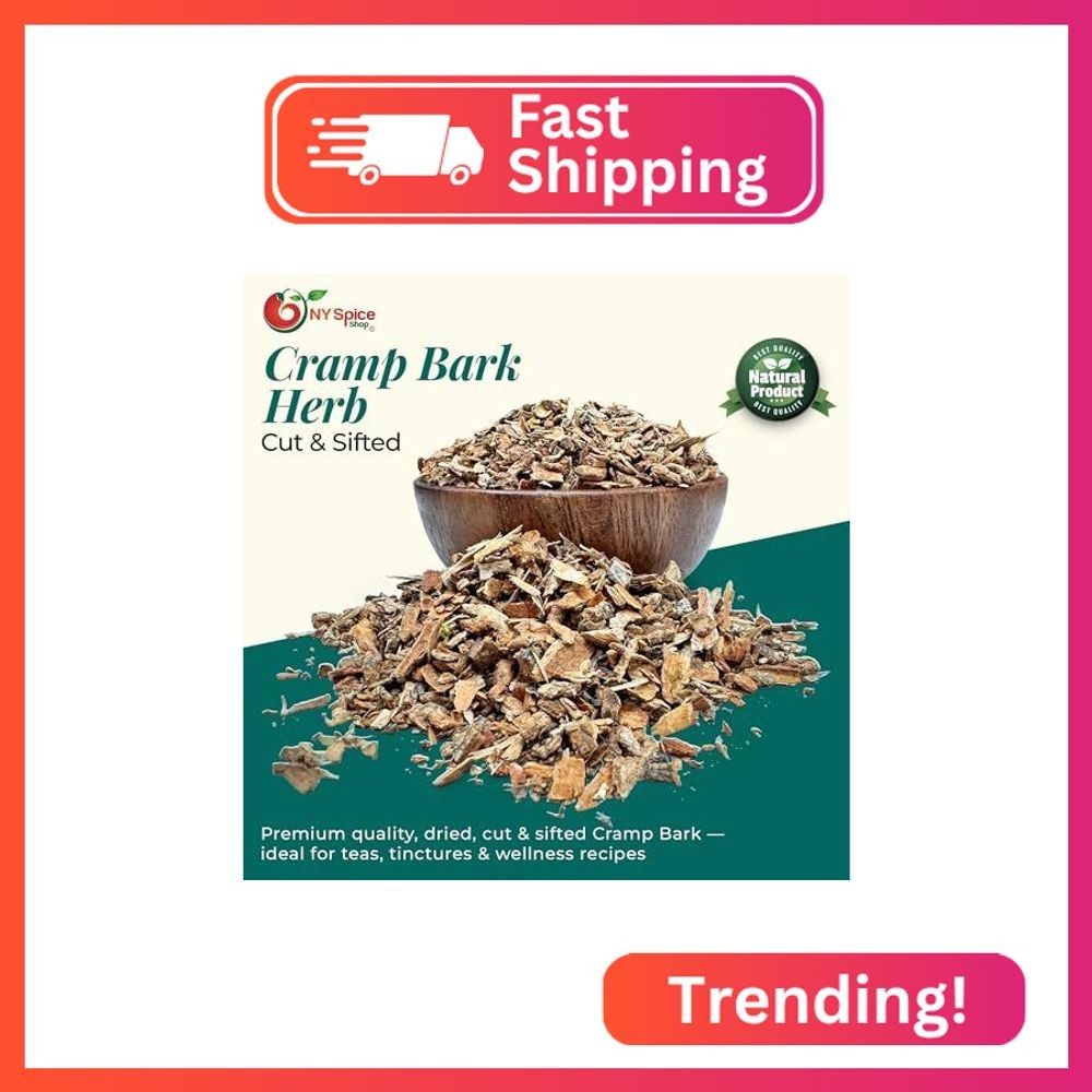 NY SPICE SHOP Cramp Bark Cut & Sifted – 8 Ounce Viburnum Opulus – Herbal Cramp B