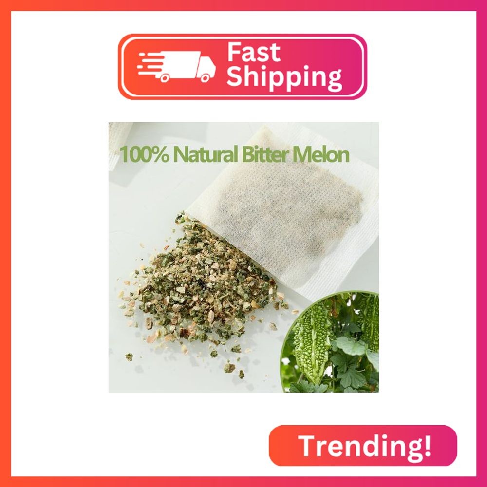 Premium 100 Bitter Melon Tea Bags, Made with 100% Pure Natural Bitter Melon, No