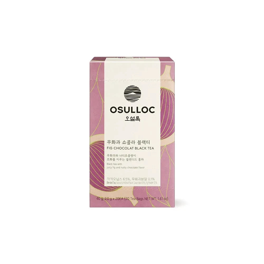 Osulloc Korea Premium Tea Collection 20T Green Black Oolong Herbal Tea Bags