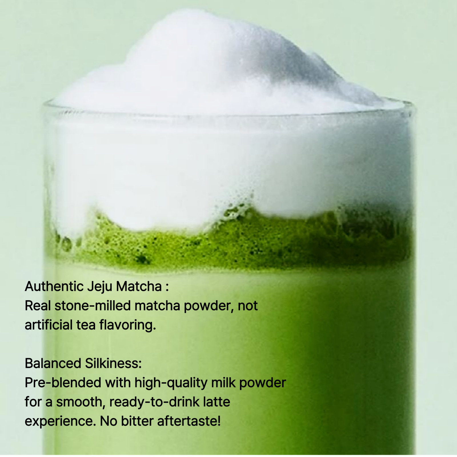 OSULLOC Jeju Matcha Milk Tea Premium Korean Latte 10 Sticks K-Food