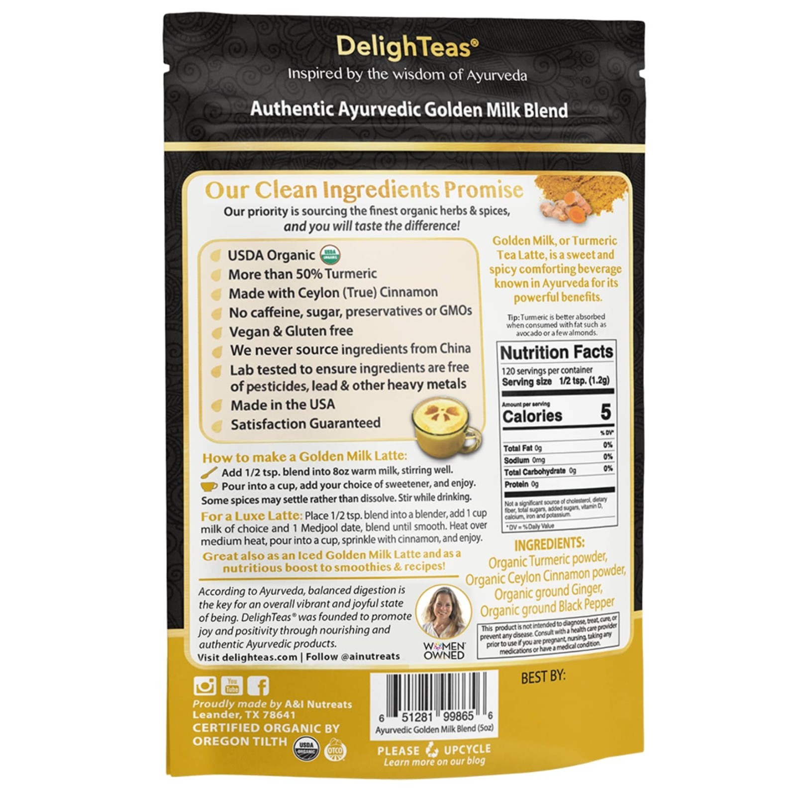 Ayurvedic Golden Milk Blend
