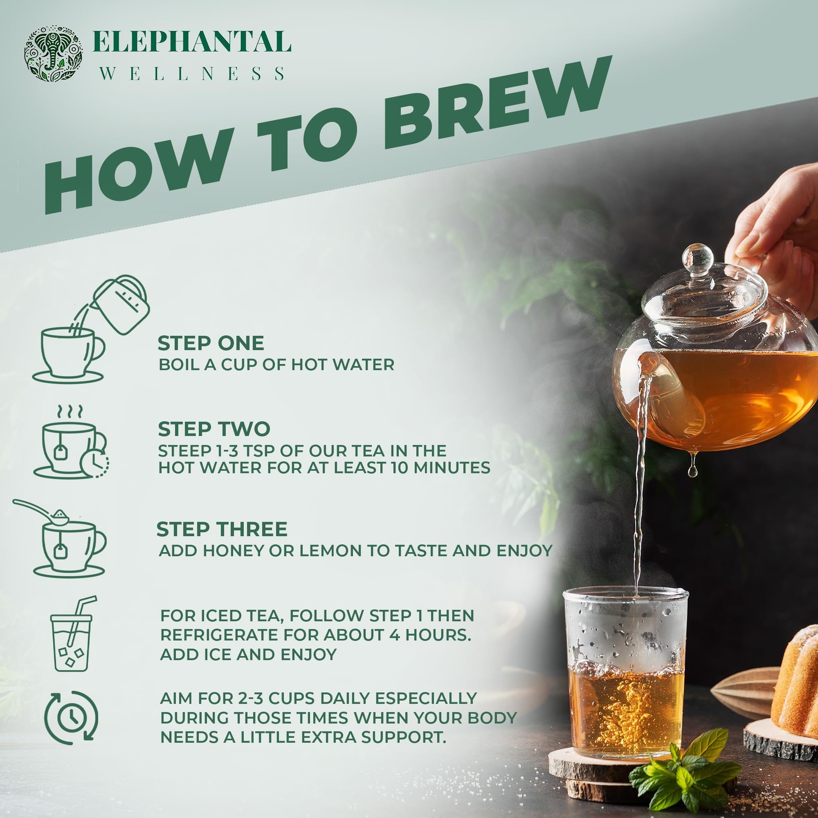 Elephantal Wellness Premium Hormone Herbal Tea | PCOS, Hormonal Balance Mood…