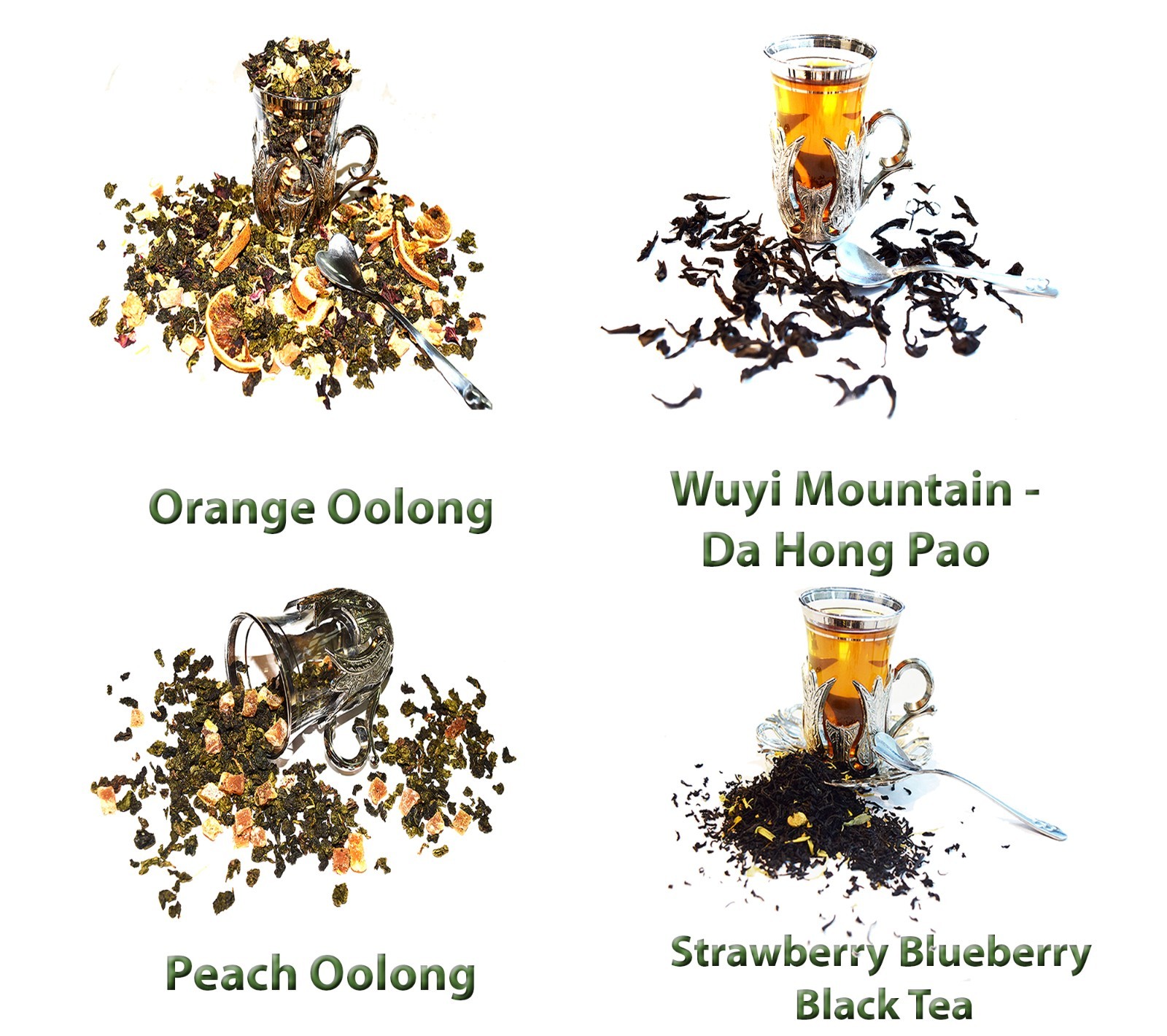 Tea Samplers of Oolong and Black Tea, Caffeinated, Loose Leaf Tea