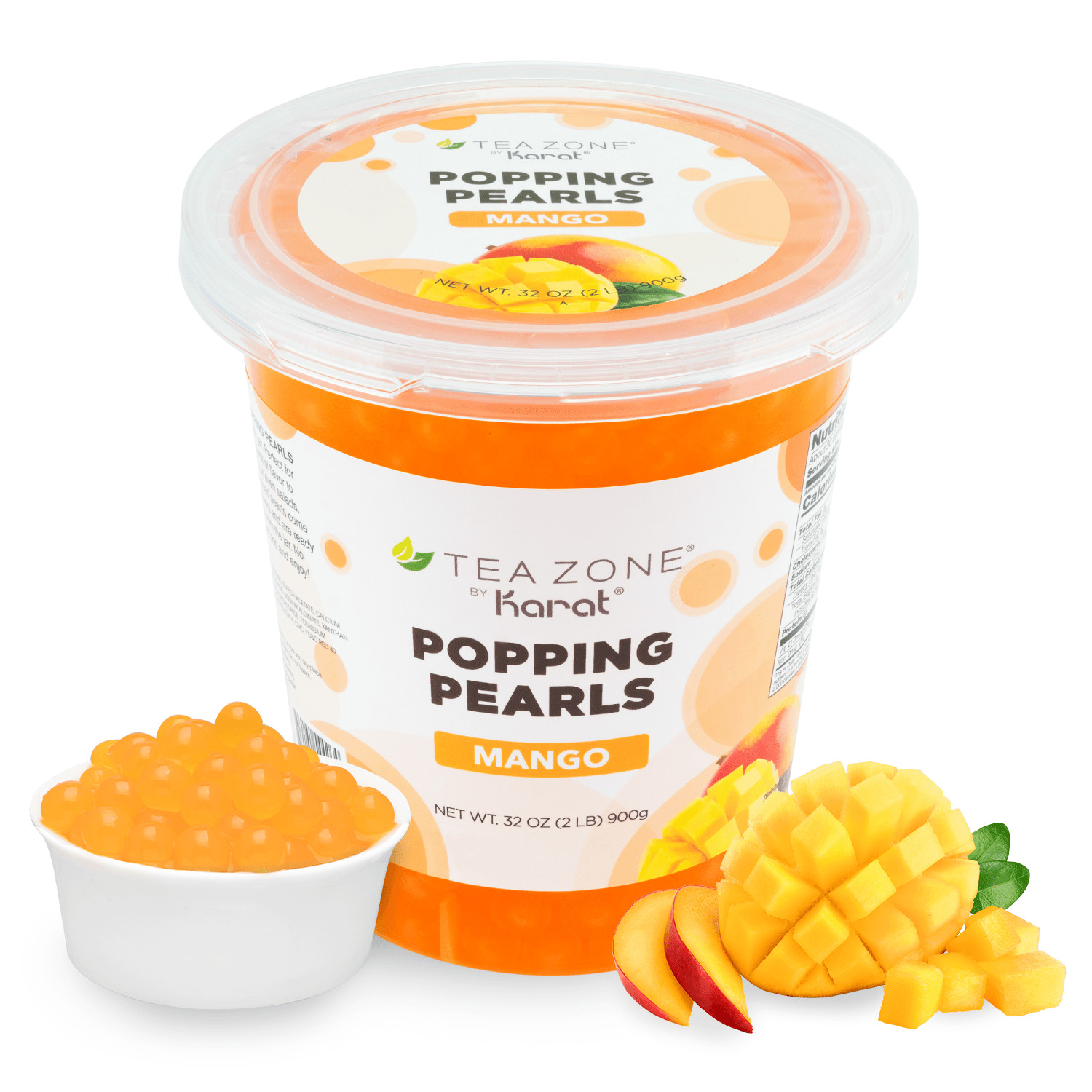 [12 Jars] Tea Zone Mango POPPING PEARLS™ (B2051, 2lbs)