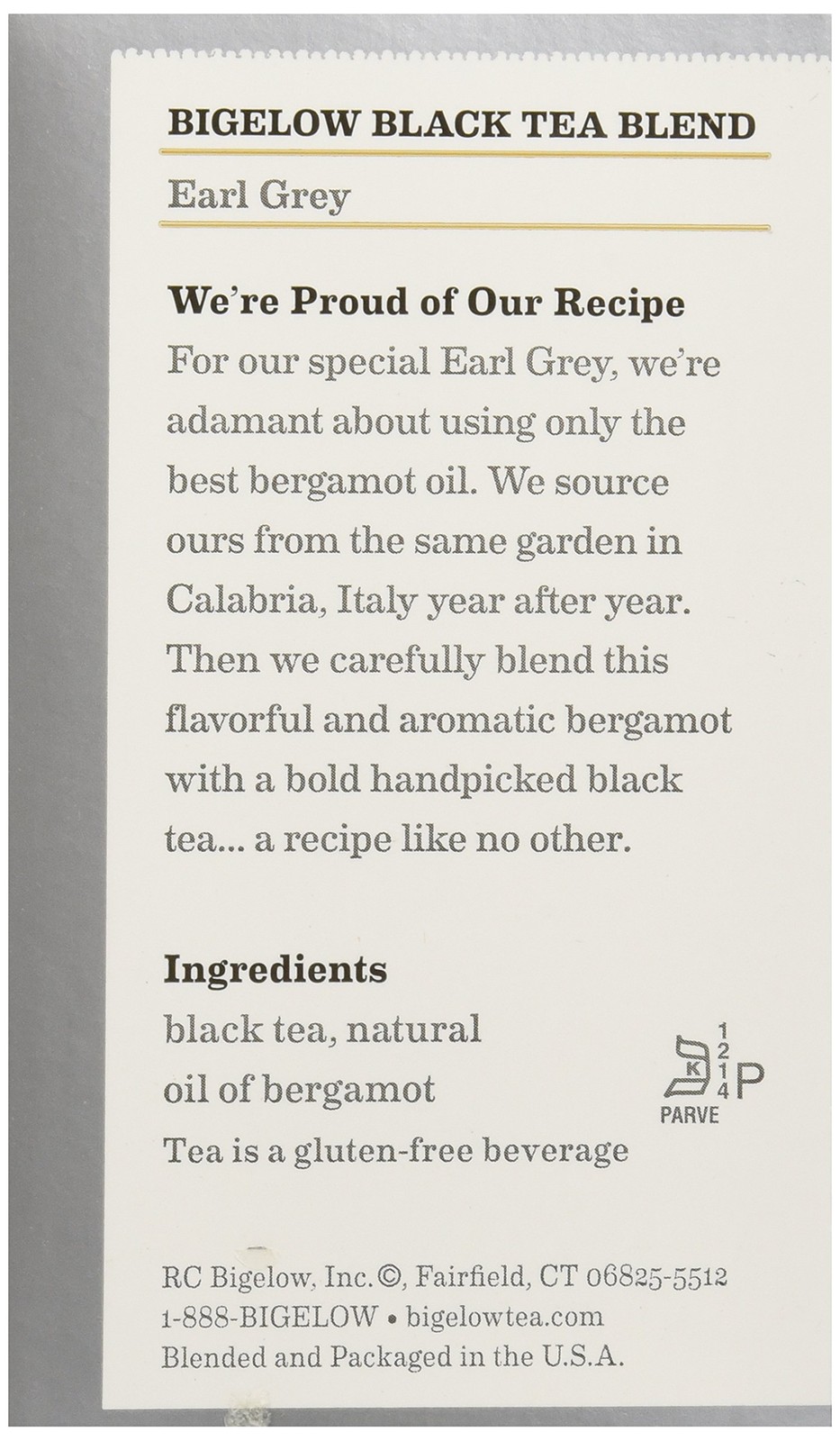 Bigelow Earl Grey Tea Bags, 40 Count – Premium Black Tea with Bergamot Flavor