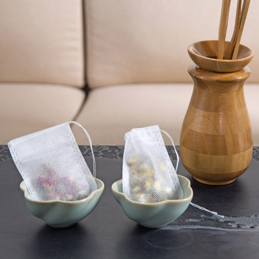 200pcs Empty TEABAGS Non-Woven String Heat Seal Filter Paper Herb Loose Tea Bag