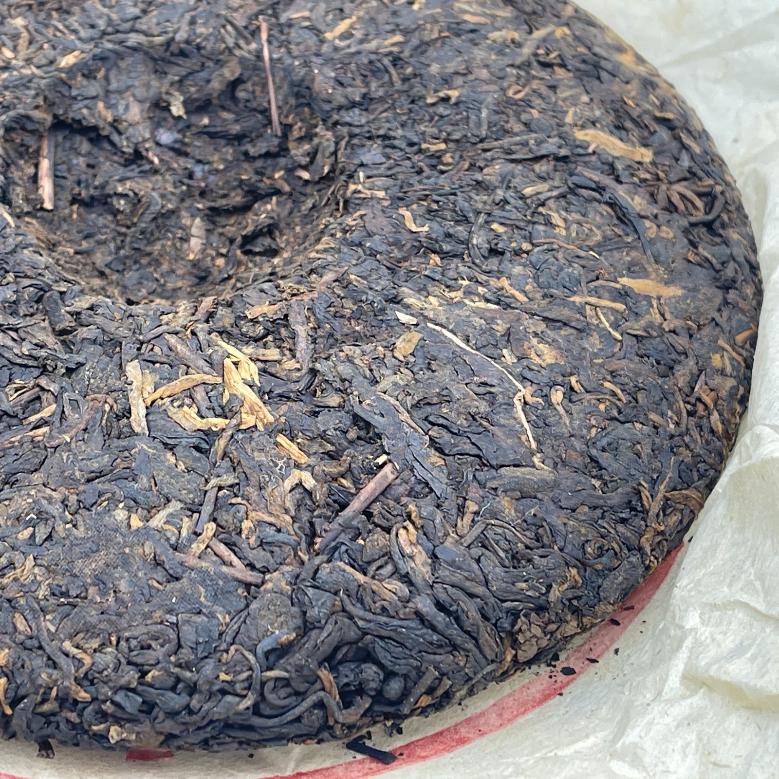 2001 Dahongyin Ripe Pu-erh Tea Cake, 357g, Customized by China Tea Brand