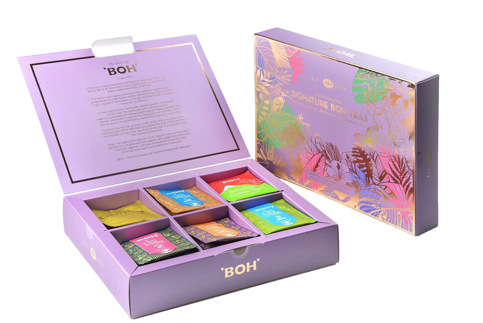 Tea BOH Signature Unique Flavours and Aromas 1 Box x 48 Sachets – DHL