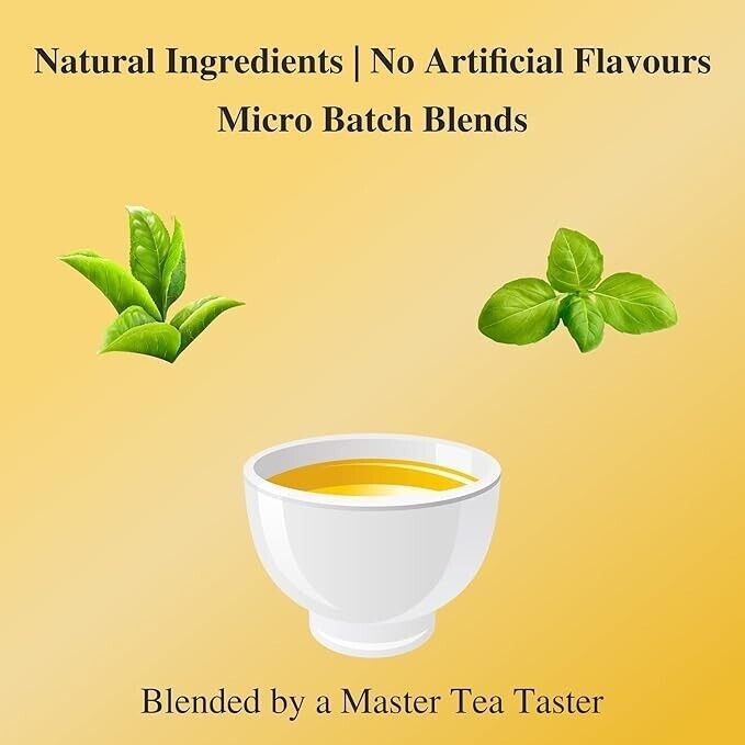 SAN CHA Tulsi Green 25 Pyramid Tea Bags Sweet Citrus Aroma, Natural Detox Tea