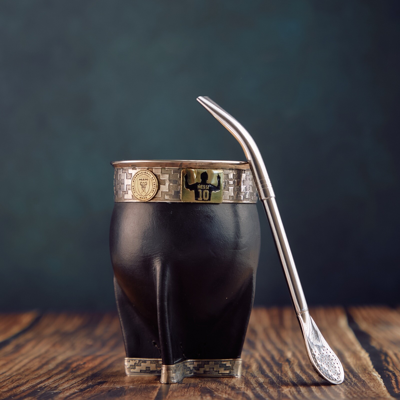 Taza/Mate Imperial Gourd INTER MIAMI MESSI High Quality + Straw