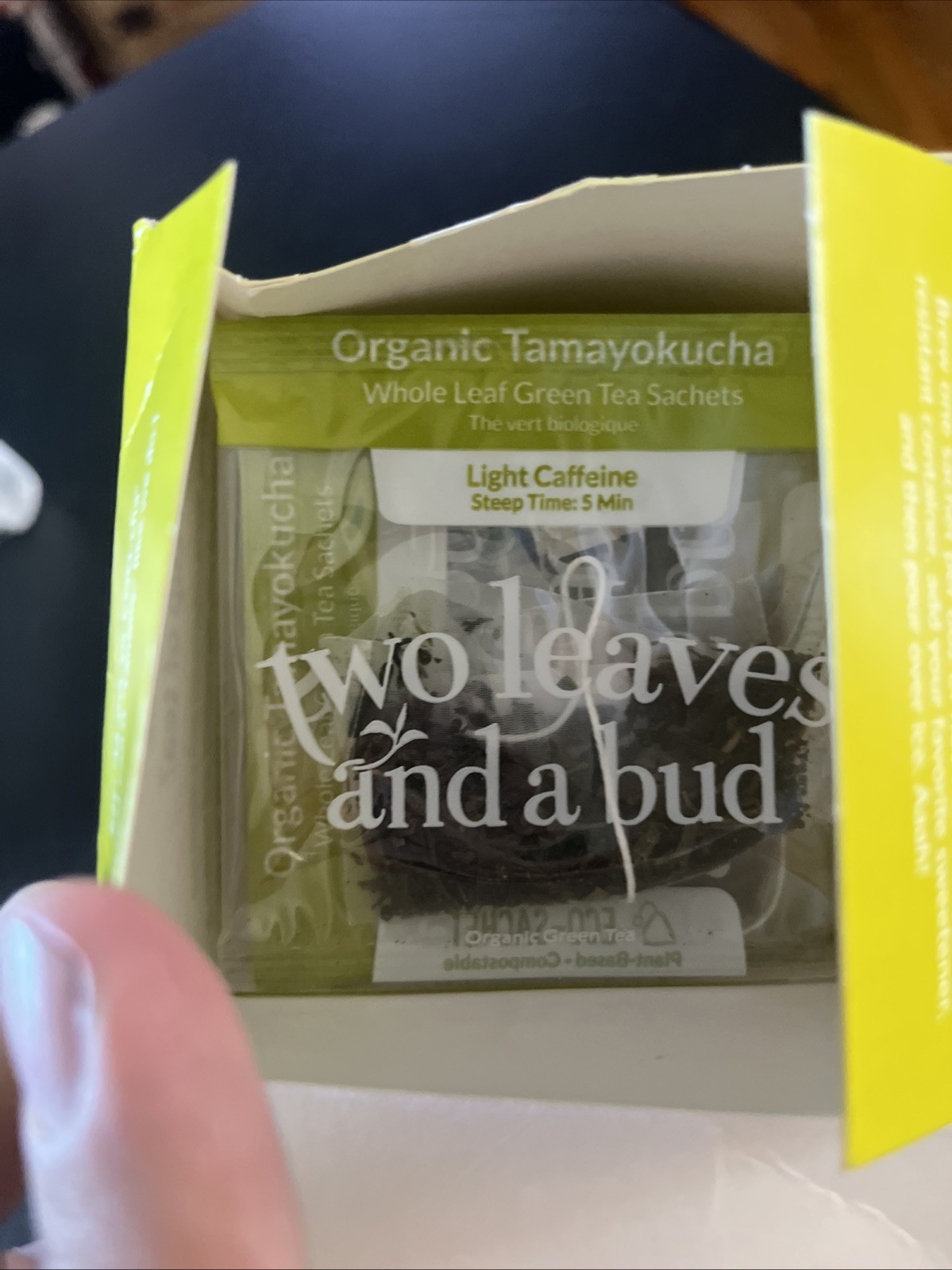 Two Leaves and a Bud Organic Tamayokucha Green Tea Bags, Whole Leaf in…
