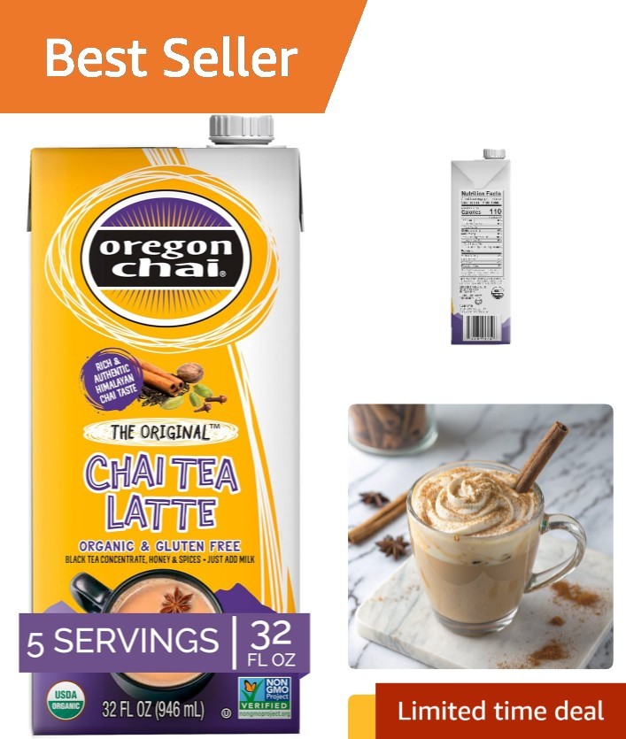 Versatile 32 Oz Chai Latte Concentrate – Easy Hot or Iced Preparation