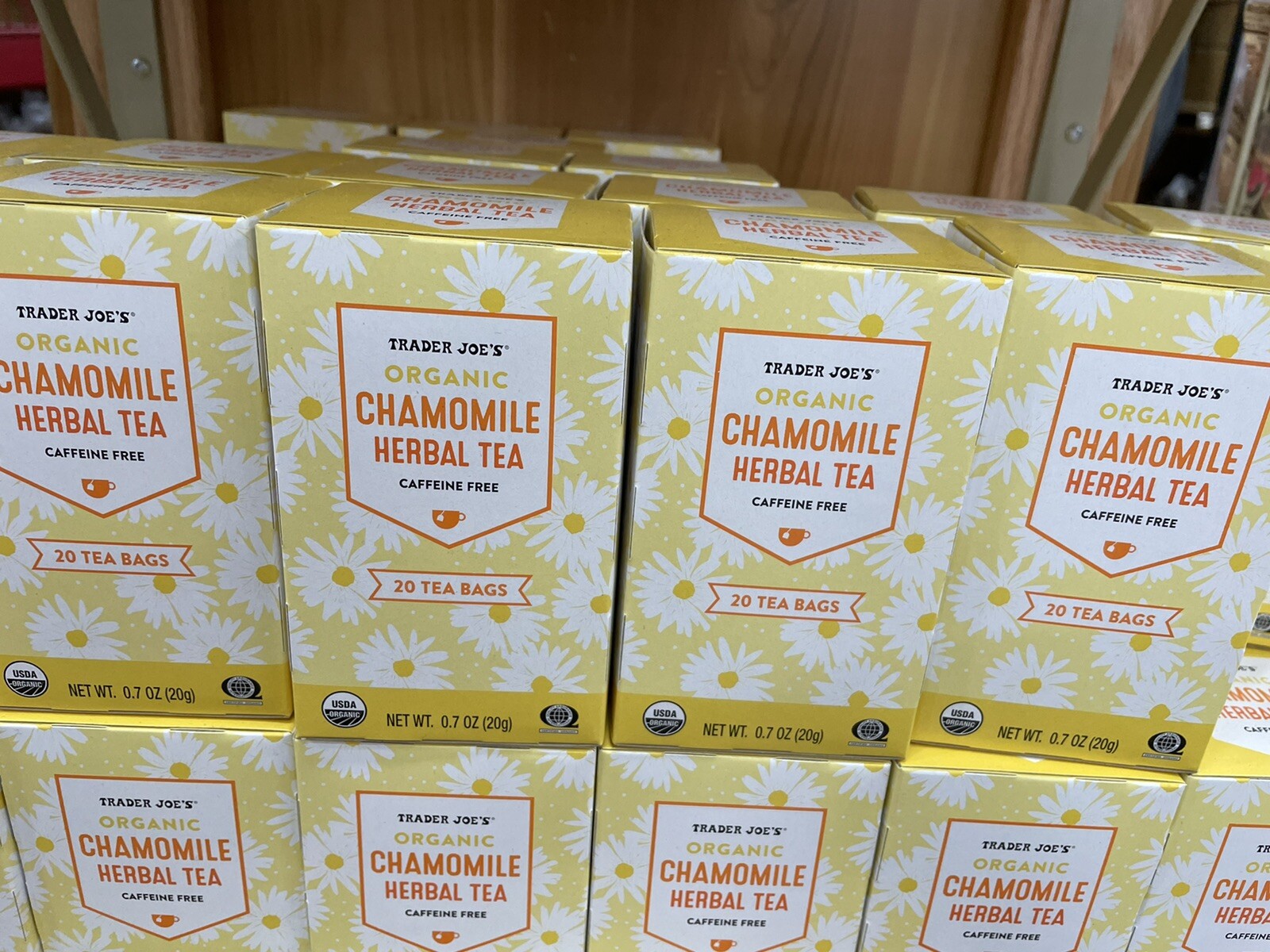 2 Boxes Trader Joe’s Organic Chamomile Herbal Tea Box Caffeine Free
