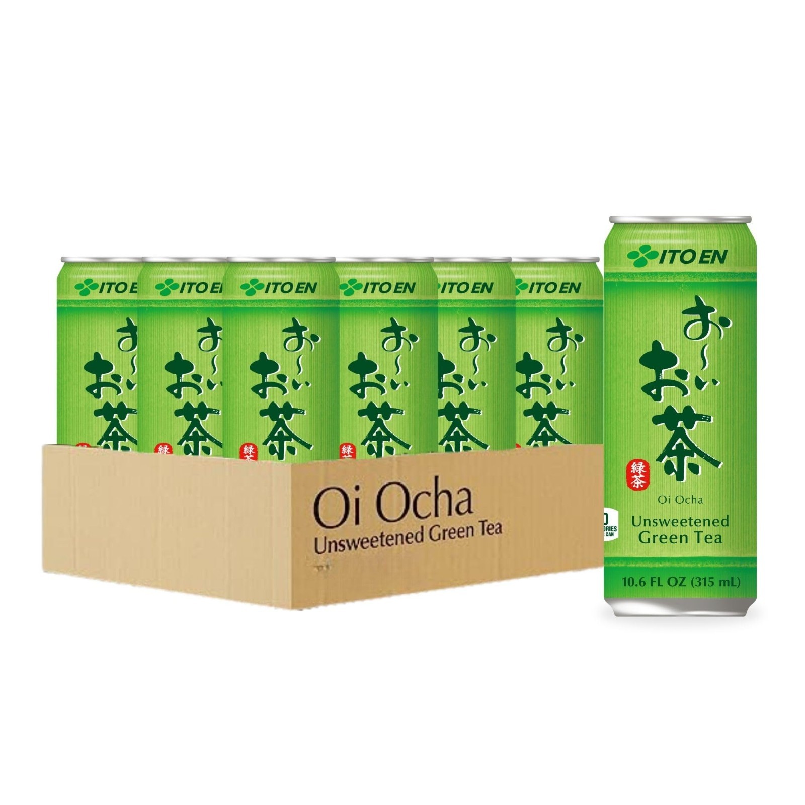 Unsweetened Green Tea, 10.6 oz Bottles, Pack of 12 – Refreshing Japanese Beverag