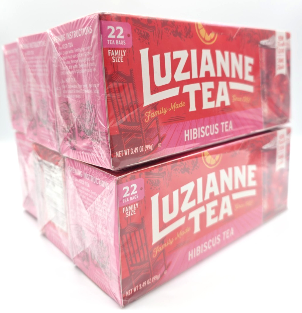 Luzianne Hibiscus Tea Family Size 22 Bags Pack of 6 47900-32201