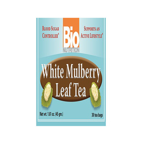White Mulberry Leaf Tea 30 Bags By Bio Nutrition Inc